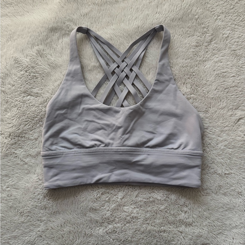 Lululemon light blue lavender sports bra